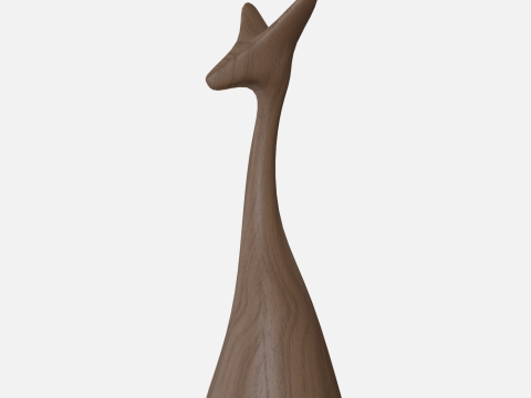 Wood fox Modelo 3D