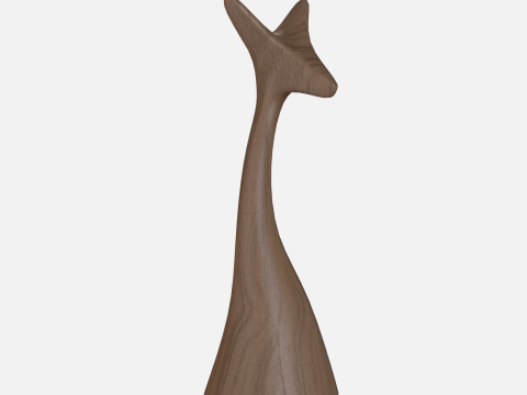 Wood fox Modelo 3D