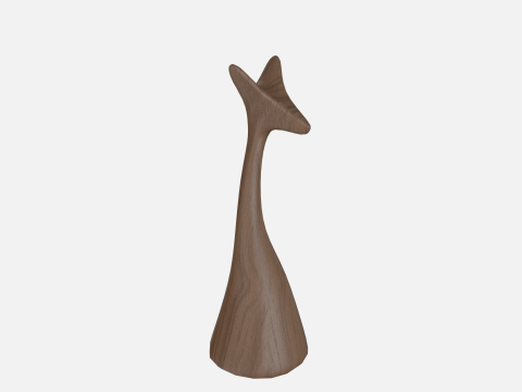 Wood fox Modelo 3D