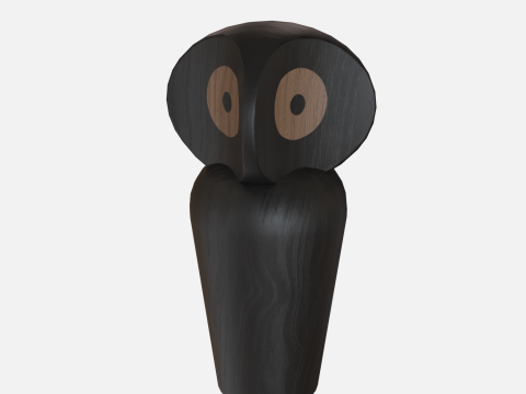 Wood owl 3D मॉडल