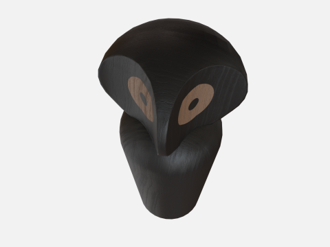 Wood owl 3D मॉडल