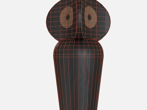 Wood owl 3D मॉडल