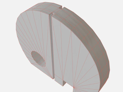 Wood round elephant 3D Model