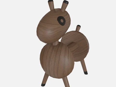 Wood horse 3D Model