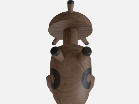 Wood horse Modelo 3D