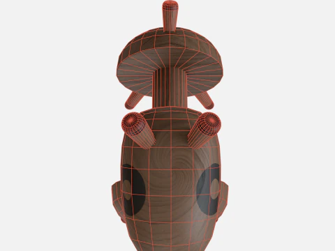 Wood horse 3D Model