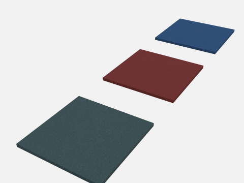 Rubber tiles 500x500x20 3D 모델