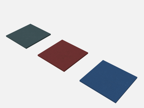 Rubber tiles 500x500x20 3D 모델