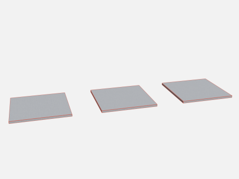 Rubber tiles 500x500x20 3D 모델