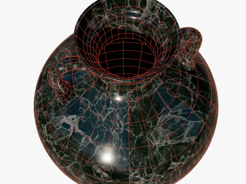 Marble vase Modelo 3D