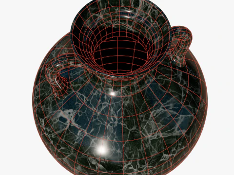 Marble vase 3D Model