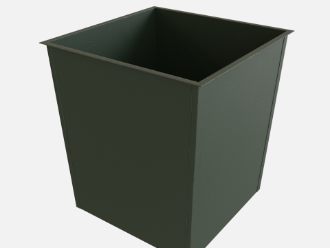 Garbage container metal 3D मॉडल