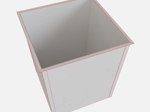 Garbage container metal 3D मॉडल