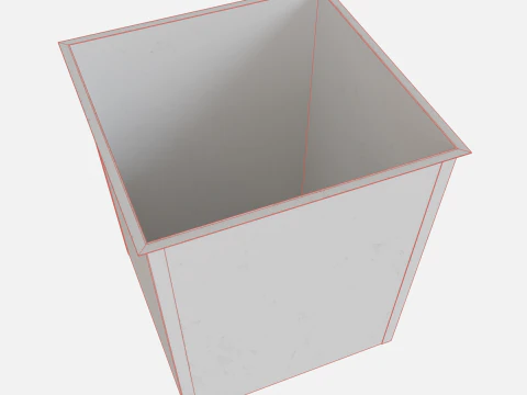 Garbage container metal 3D Model