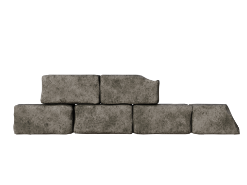 Old dirty bricks wall 1 3Dモデル