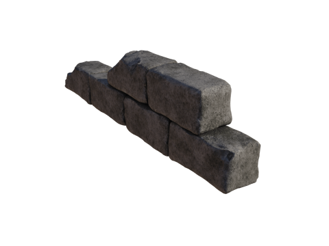 Old dirty bricks wall 1 3D Модель