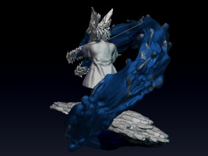 kimetsu no yaiba - demon slayer - tanjiro water stance statue 3Dプリントモデル