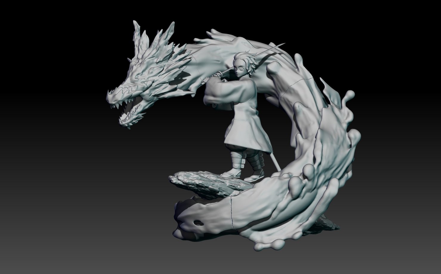 Tanjiro kamado - demon slayer 3D Print Model in Figurines 3DExport
