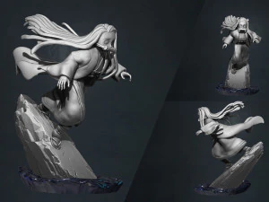 kimetsu geen yaiba - demonendoder - nezuko 3d print standbeeld 3D printmodel