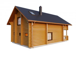 wooden house 3D Model