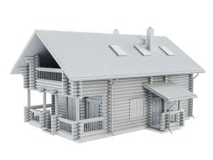 wooden house 3D Model