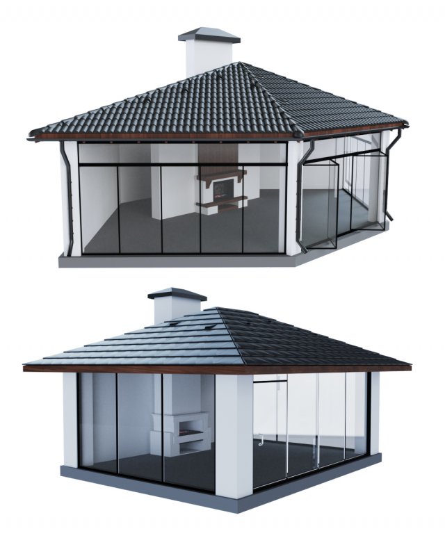 belvedere 3D 모델 .c4d .max .obj .3ds .fbx .stl .blend 