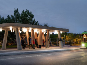 swedish smart bus stop 3D Model