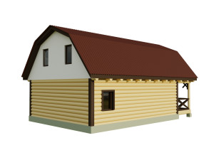 wooden house 3D Model