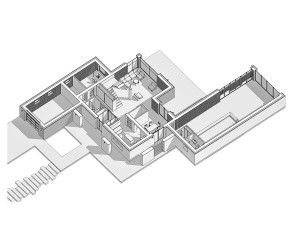 residential house with swimming pool Model 3D