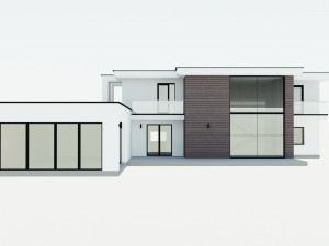 residential house with swimming pool Model 3D