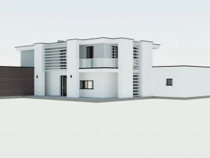 residential house with swimming pool 3D Model
