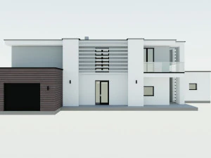 residential house with swimming pool 3D Model