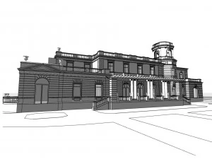 the tereshchenko estate in denyshi village 3D Model