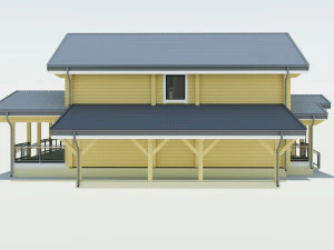 wooden house 3D Model