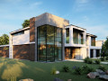 Residential house with swimming pool Modèle 3D