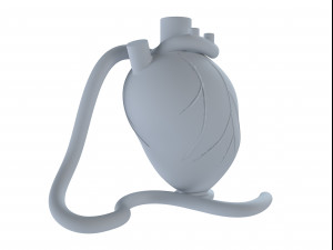 heart hookah 3D 모델