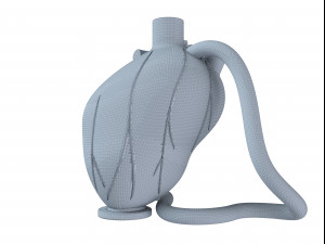 heart hookah 3D 모델