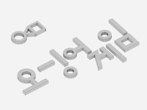 squid game logo 3D 模型