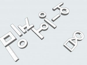 squid game logo 3D 模型