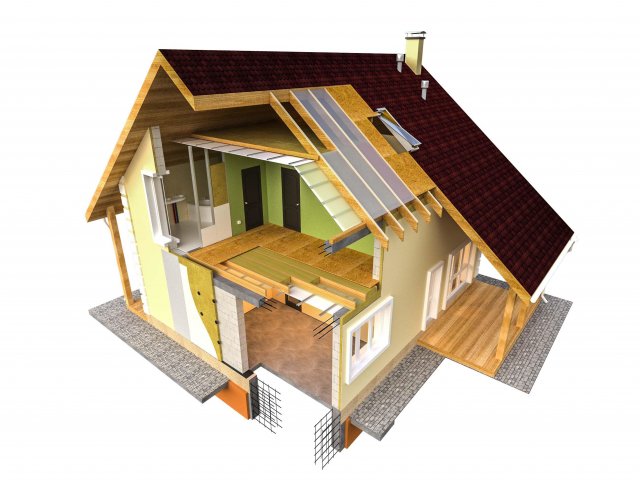 house construction Modello 3D .c4d .max .obj .3ds .fbx .stl .blend 
