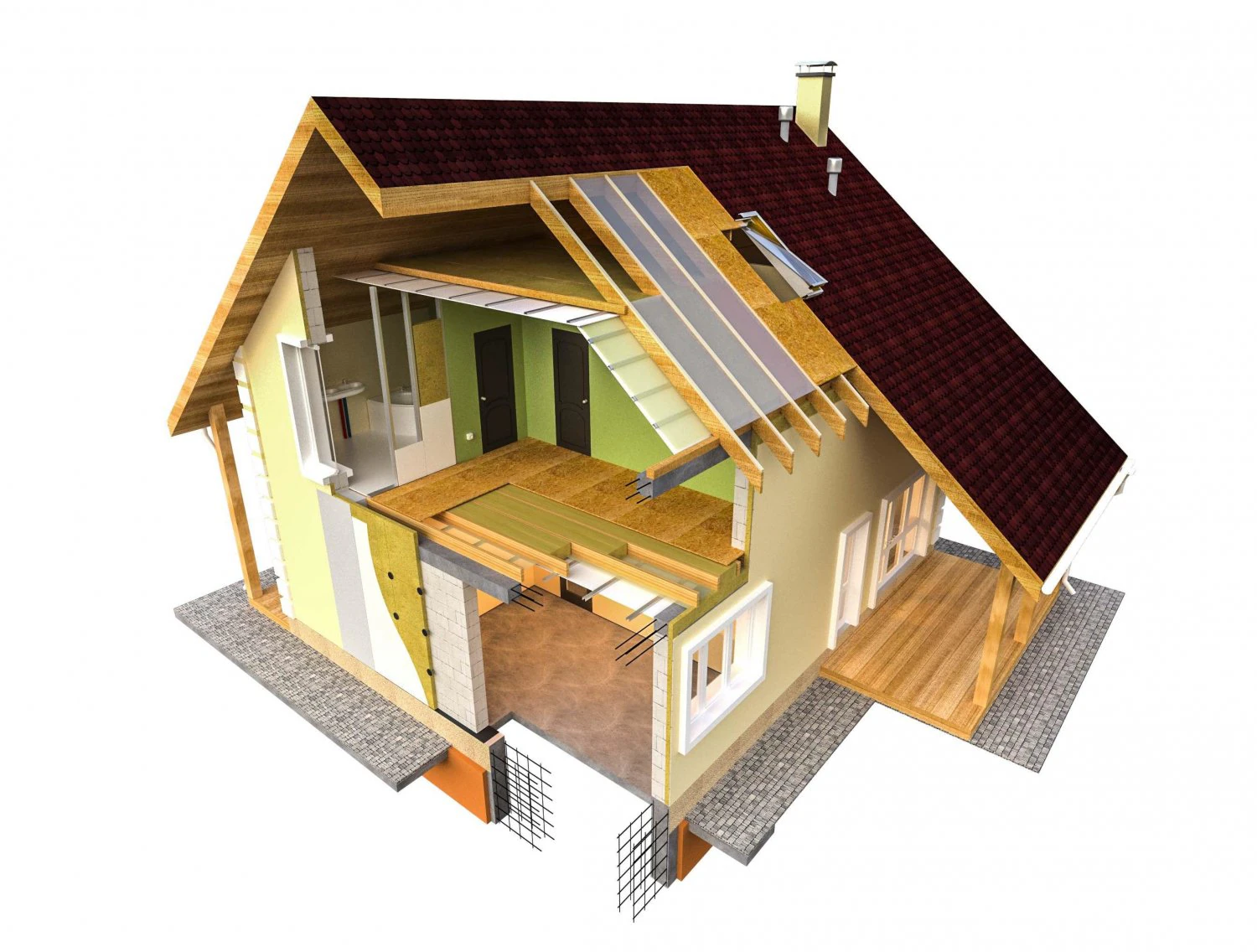 house construction 3D Model .c4d .max .obj .3ds .fbx .stl .blend 