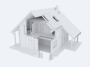 house construction Modello 3D