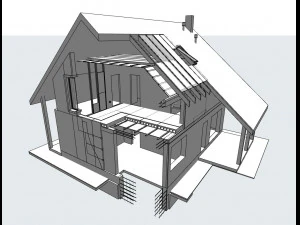 house construction 3D Model
