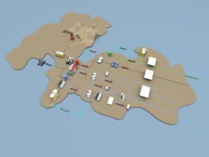 &Ouml;lkarte 3D Modell