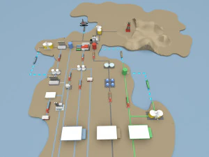 &Ouml;lkarte 3D Modell