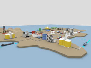 oil map Modello 3D
