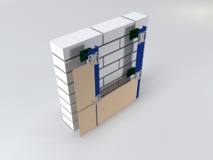 ventilated facade system 3D 모델