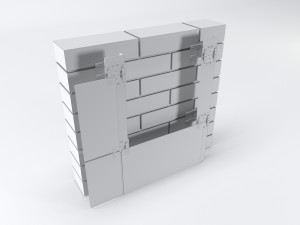 ventilated facade system 3D 모델