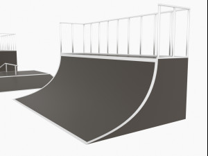 skate park pack low-poly 3D 모델