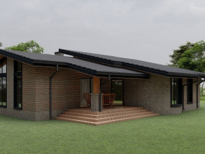 Residential chalet house 3D-Modell